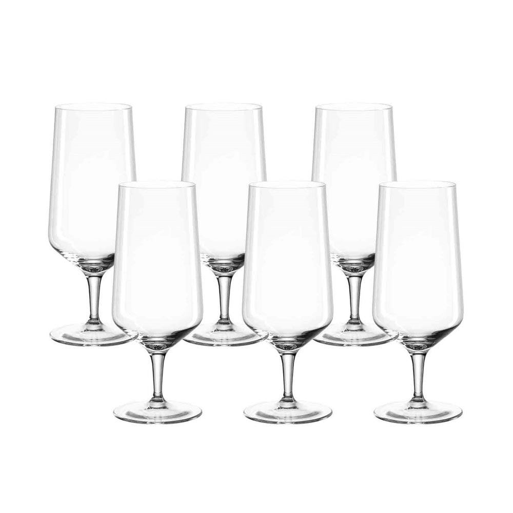 Leonardo Pilsner Beer Glass Puccini Teqton Glass 410ml – Set Of 6