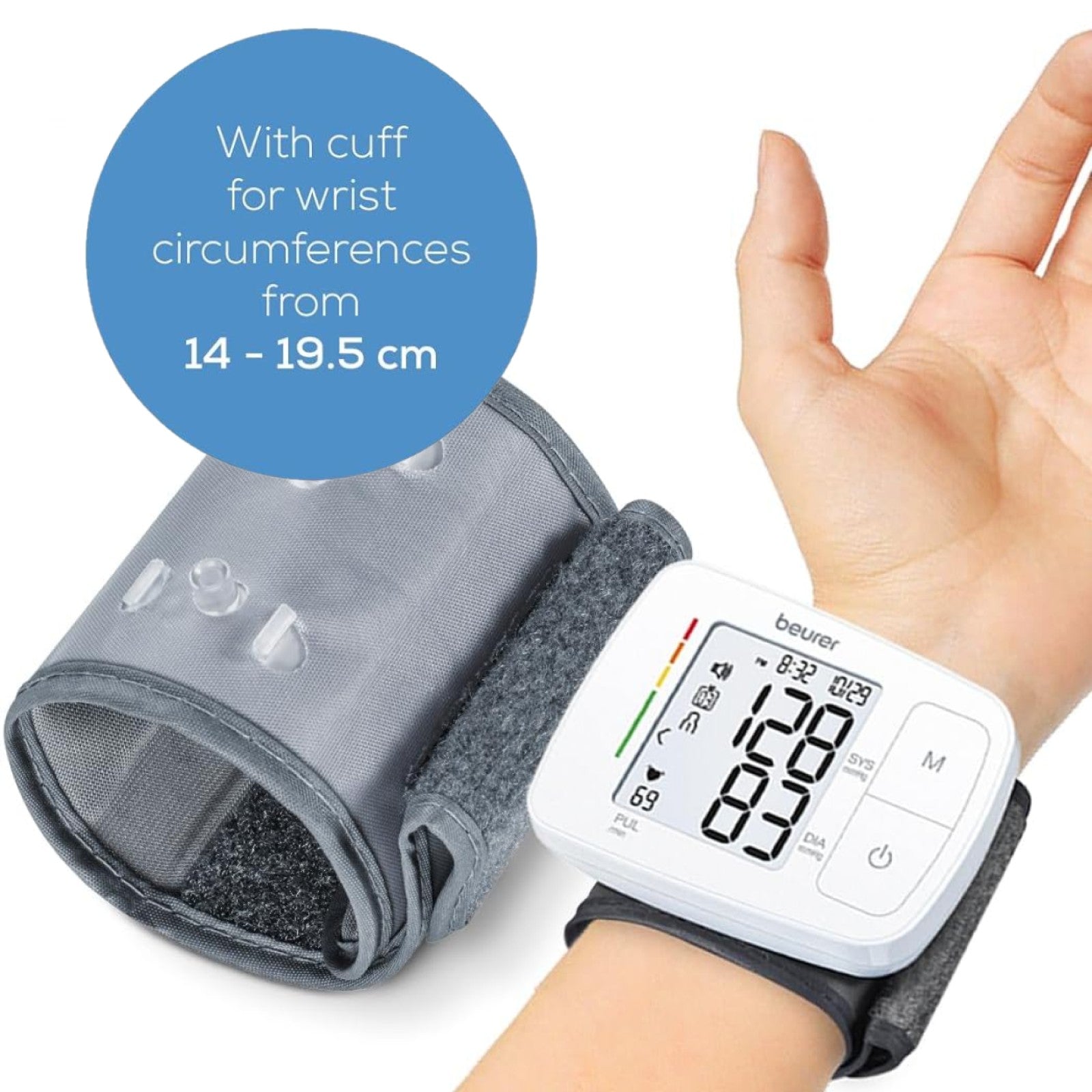Beurer Germany BC 21 Speaking Wrist Blood Pressure Monitor with Arrhythmia Detection