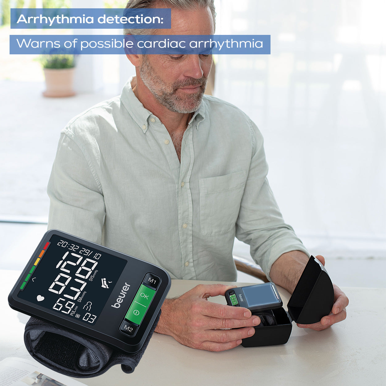 Beurer Wrist Blood Pressure Monitor BC 87 Bluetooth & Arrhythmia Detection