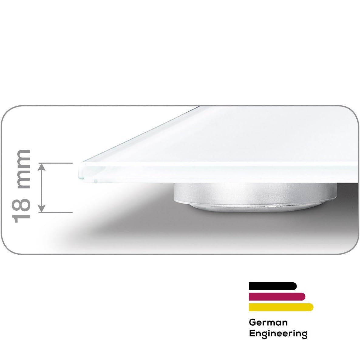 Beurer Diagnostic Bathroom Scale | BG 13 | Measures Weight, Fat, Water, Muscle & BMI