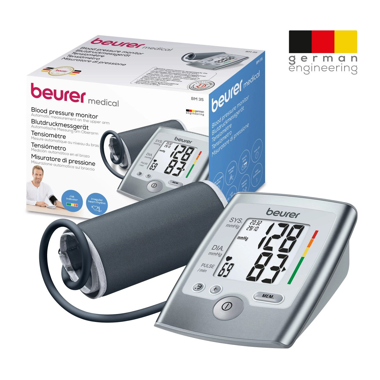 Beurer BM 35 Upper Arm Blood Pressure Monitor with Arrhythmia Detection