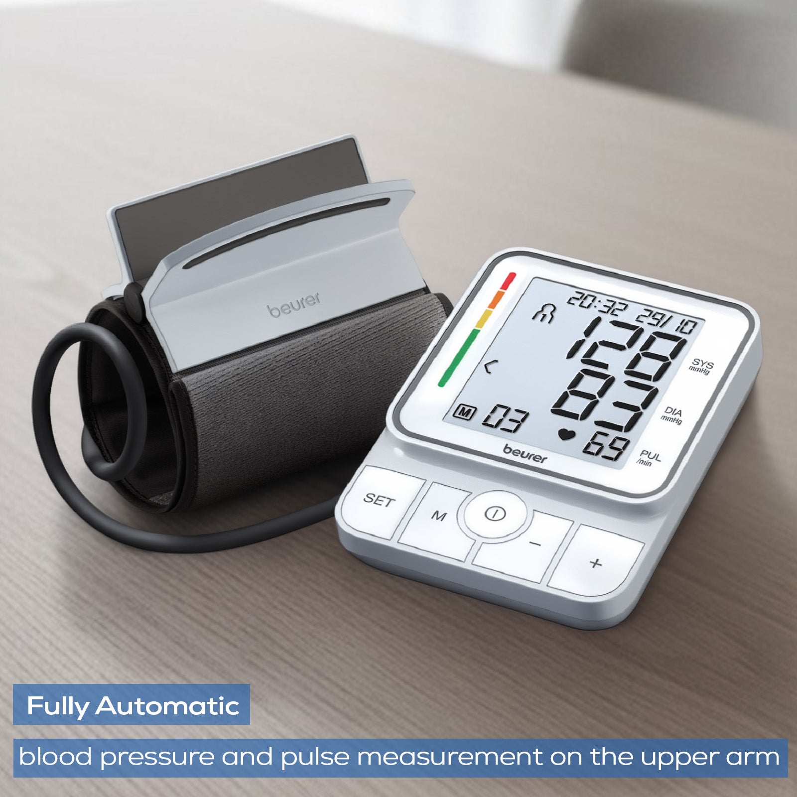 Beurer Germany BM 51 Upper Arm Blood Pressure Monitor | EasyClip Cuff & XL Display