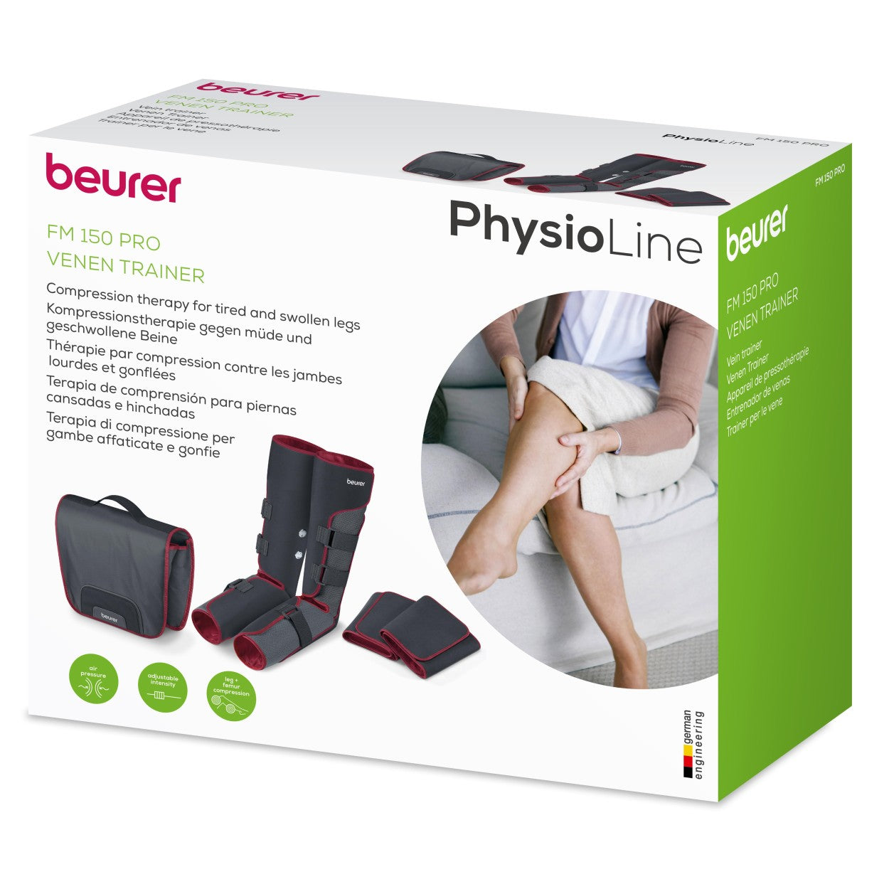 Beurer FM 150 Pro | Leg Compression Massager | Pressure Massage | Improve Blood Circulation & Tired Heavy Legs