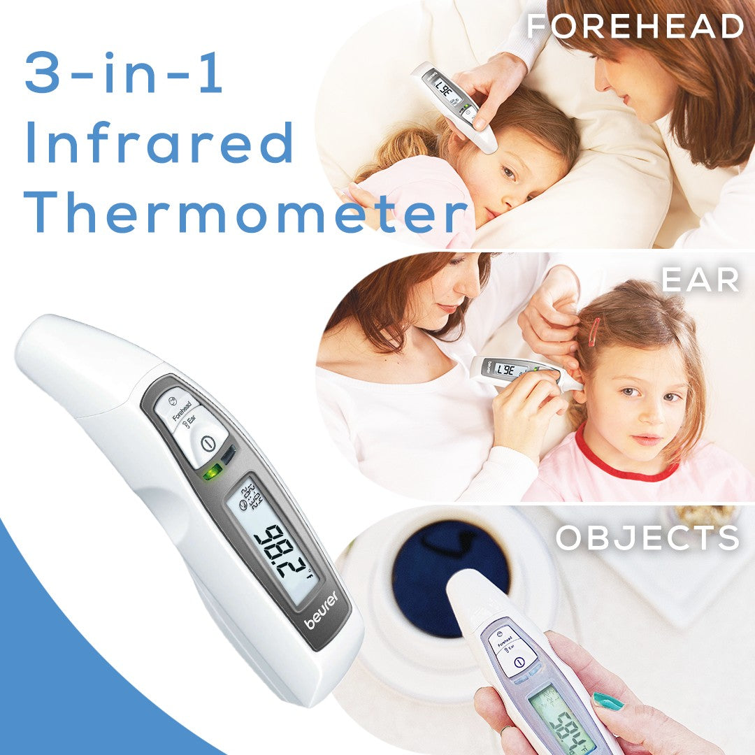 Beurer FT 65 Infrared Thermometer for Measurement of Ear, Forehead or Surface Temperatures