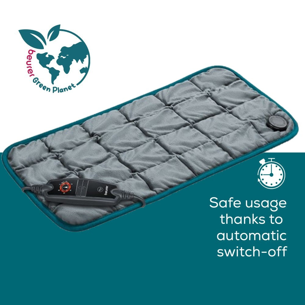 Beurer HK 145 Weighted Electric Heating Pad. 1.5kg. Weight & Heat for Cosy, Soothing Warmth. Eco-Friendly. 60 x 30 cm