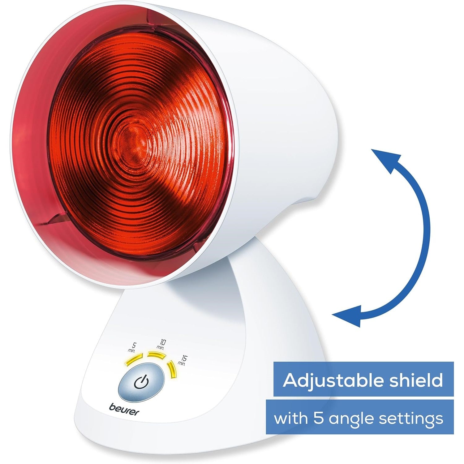 Beurer IL 35 Infrared Heat Lamp with Timer for Pain & Cold Relief, Muscle Strain