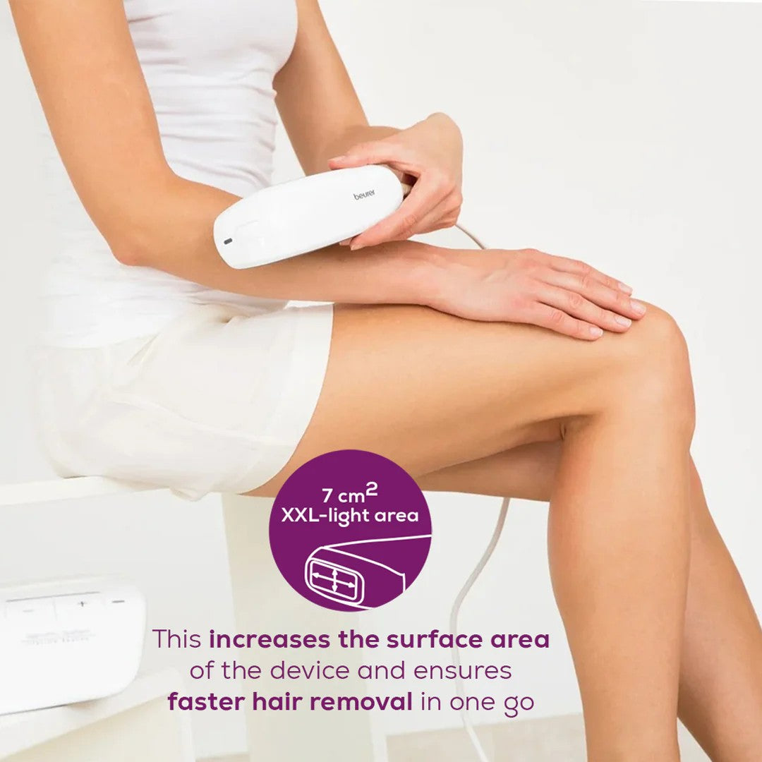Beurer IPL 10000+ Salonpro System Long Lasting Laser Hair Removal Device for Face & Body