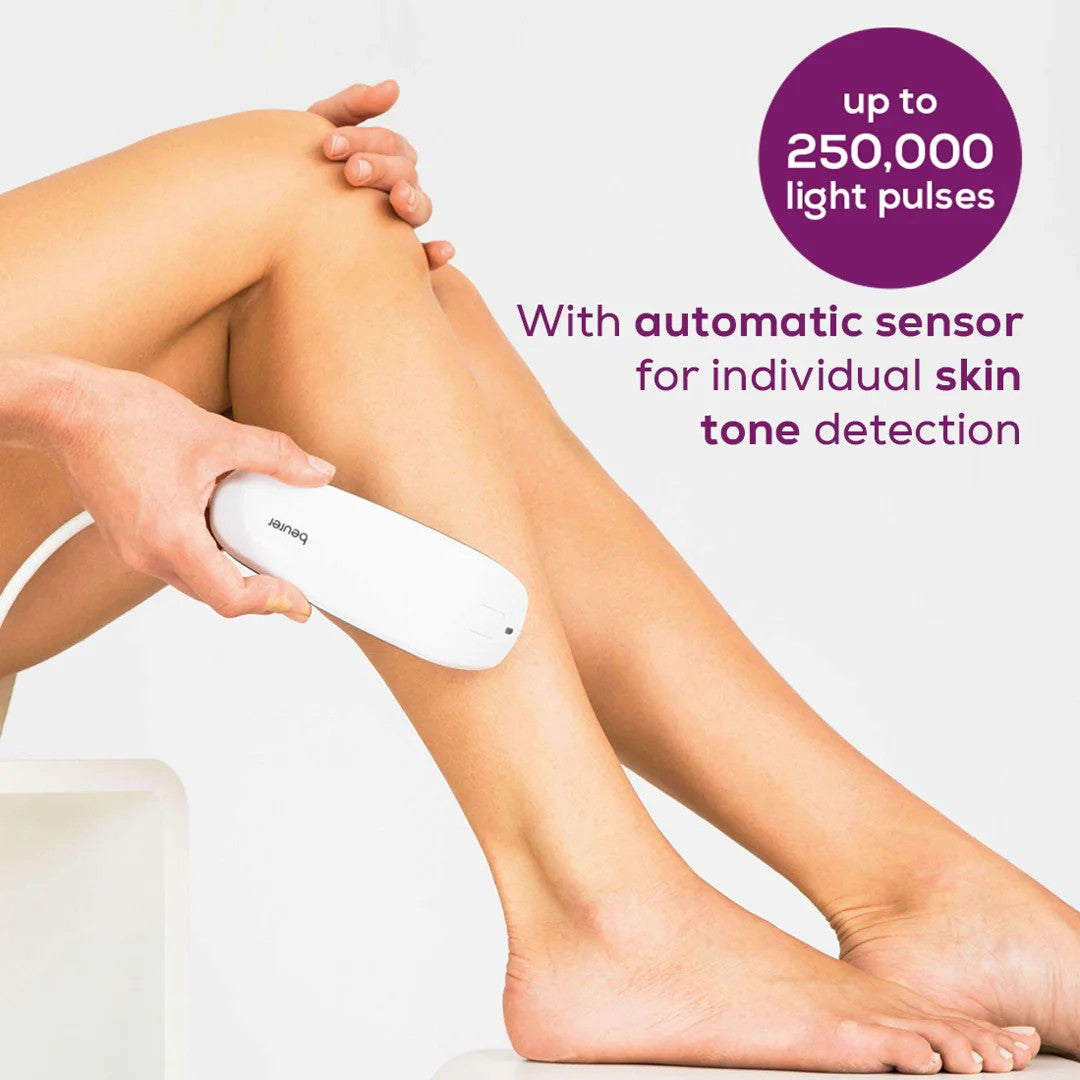 Beurer IPL 10000+ Salonpro System Long Lasting Laser Hair Removal Device for Face & Body