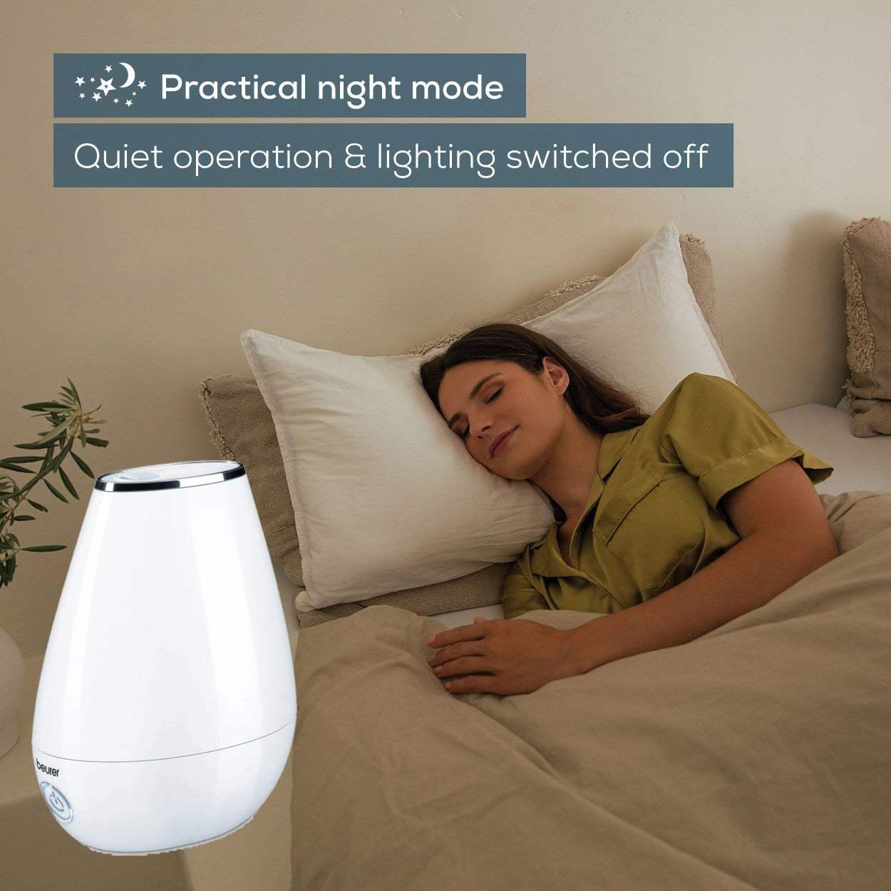 Beurer Germany LB 37 | 2-in-1 Air Humidifier & Aroma Diffuser for All Rooms Up To 20m² | White