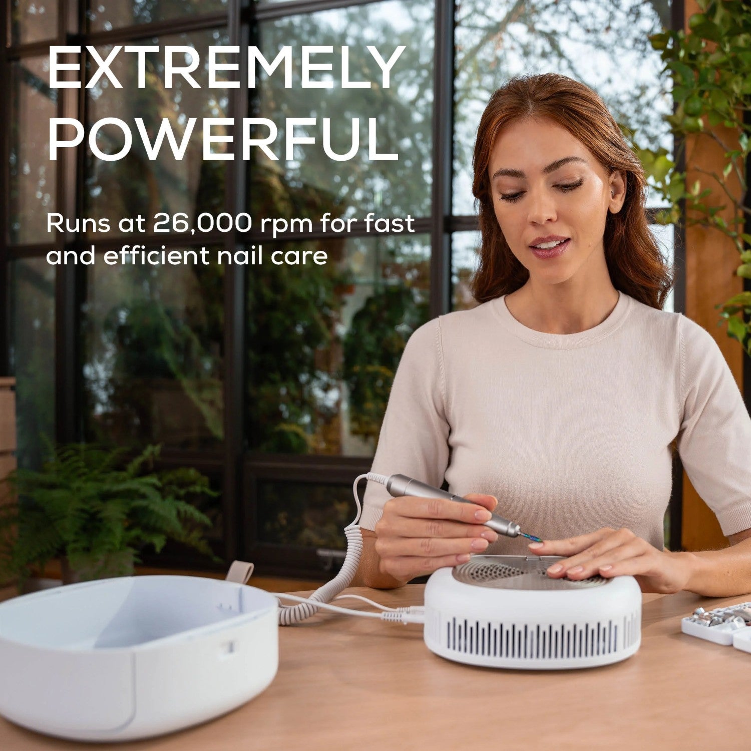 Beurer 3-in-1 Electric Manicure & Pedicure Station MP 200: Nail Tools + UV/LED Dryer + Nail Dust Extractor