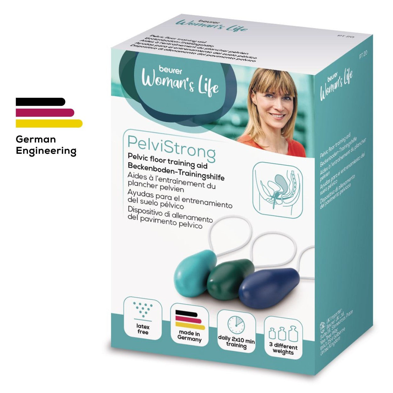 Beurer PT 20 Pelvic Floor Trainer | Weighted to Improve Bladder Control & Strengthen Pelvic Floor Muscles