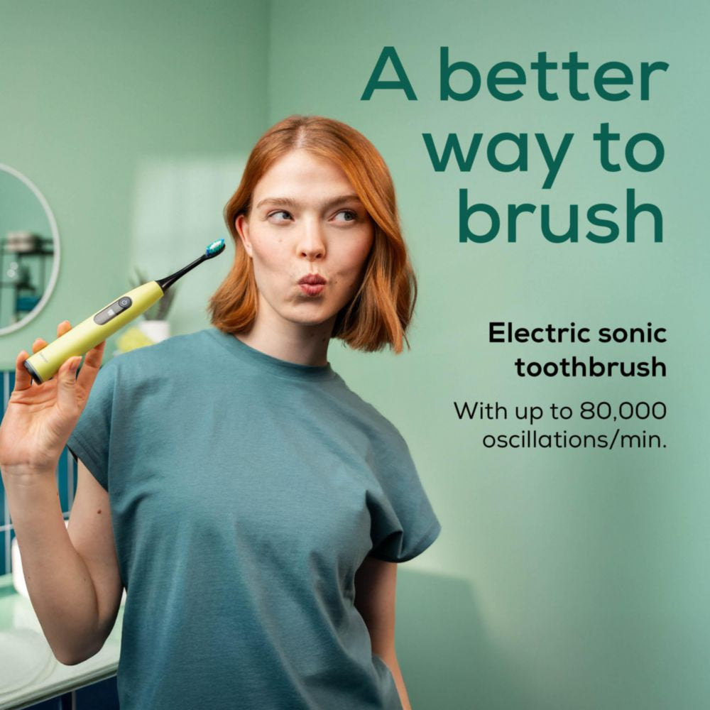 Beurer SC 50 Electric Toothbrush | Advanced Sonic Technology for Healthy Teeth & Gums | Eco-Friendly | Splashy Lemon Yellow