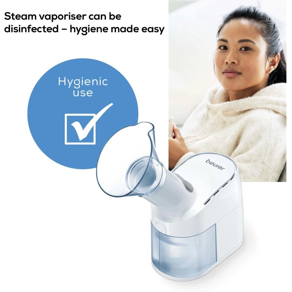 Beurer SI 40: 2-in-1 Steam Vaporiser: Inhaler Eases Colds & Allergies and Facial Steamer Hydrates Pores