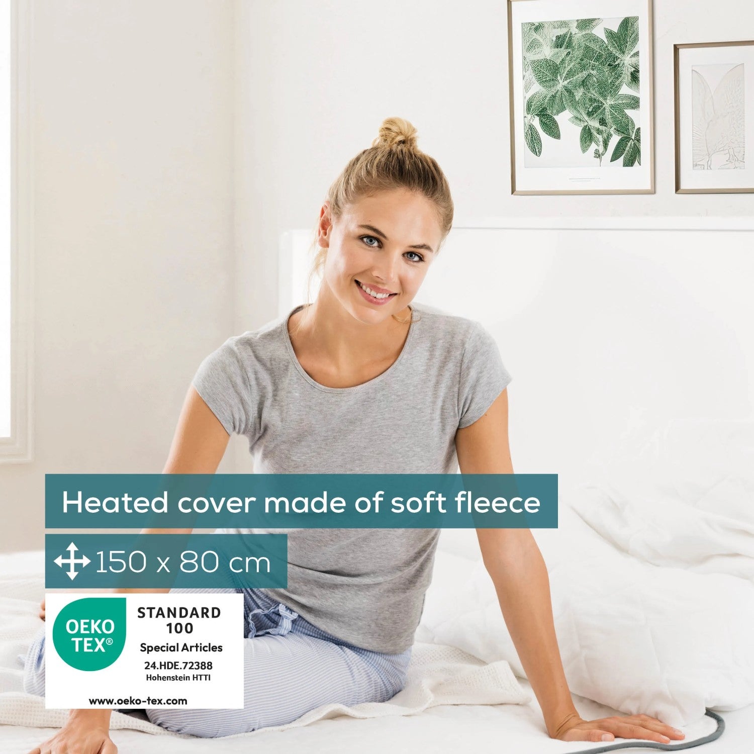 Beurer TS 24 Electric Under Blanket: Eco-Friendly Heated Blanket 150x80cm