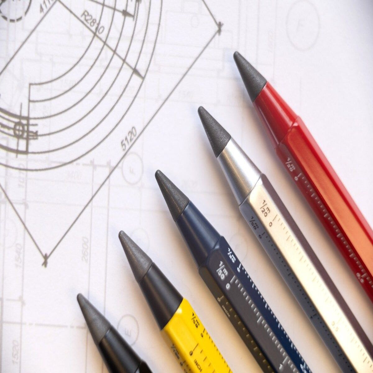 TROIKA HB Pencil: 20km Writing Length, No Sharpening Required – Orange