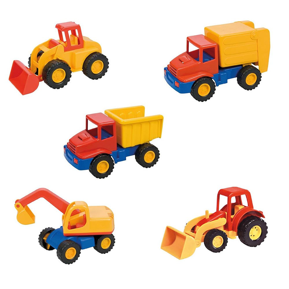 LENA Toy Vehicles Mini Compact Assortment - Set of 5