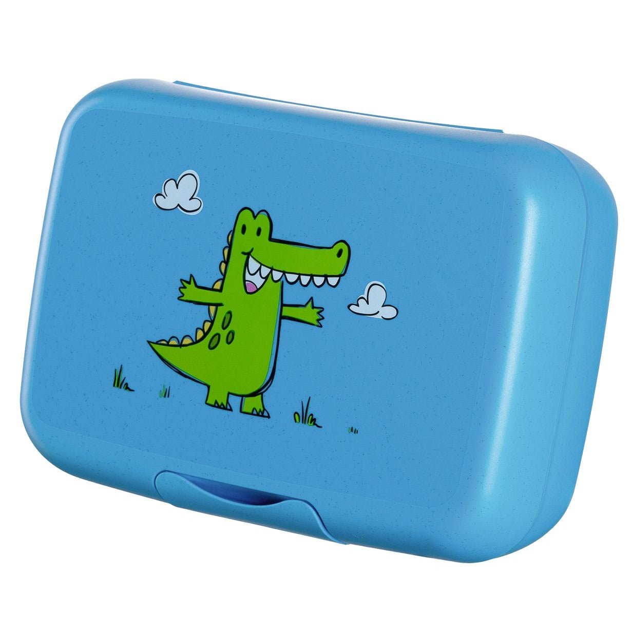 Leonardo Lunchbox for Children BPA-Free BAMBINI - Blue Crocodile