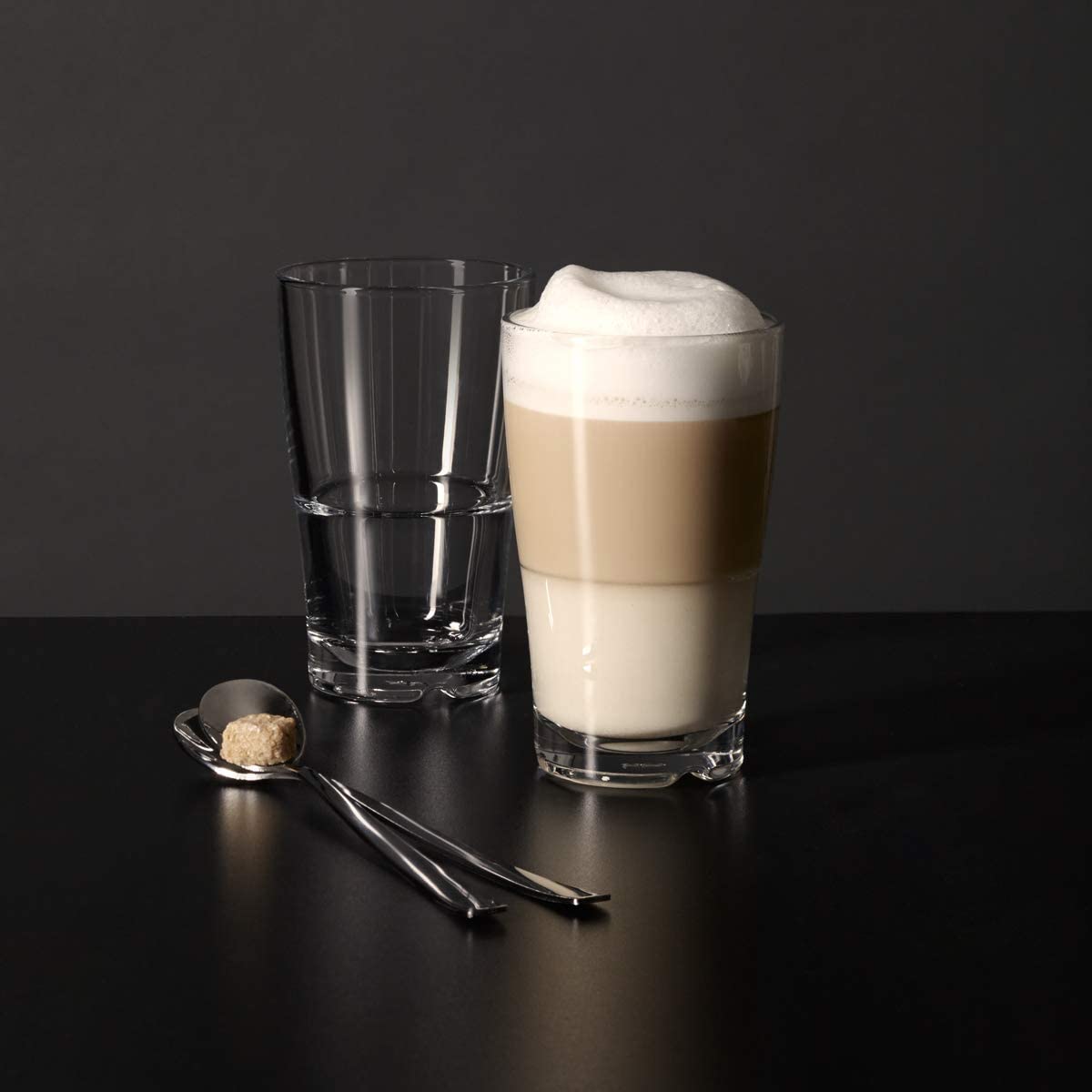 Leonardo SENSO Glass Tumbler for Caffe Latte or Iced Coffee 390ml - Set of 6