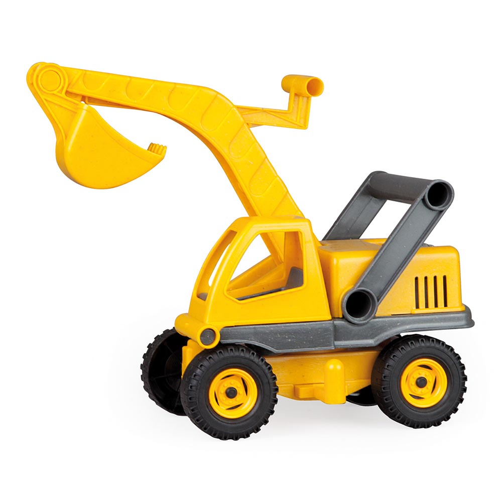 LENA Toy Excavator Eco-Actives Plastic-Wood Compound 29 x 19 x 35 cm