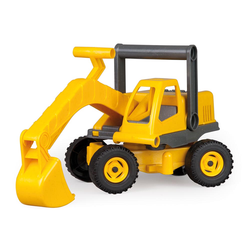 LENA Toy Excavator Eco-Actives Plastic-Wood Compound 29 x 19 x 35 cm