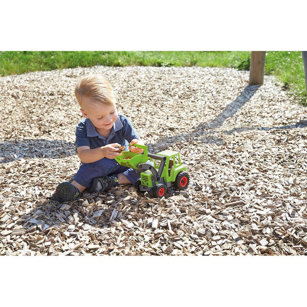 Lena Tractor with Shovel: EcoActives Range Wood/Plastic Mix with Wood Aroma