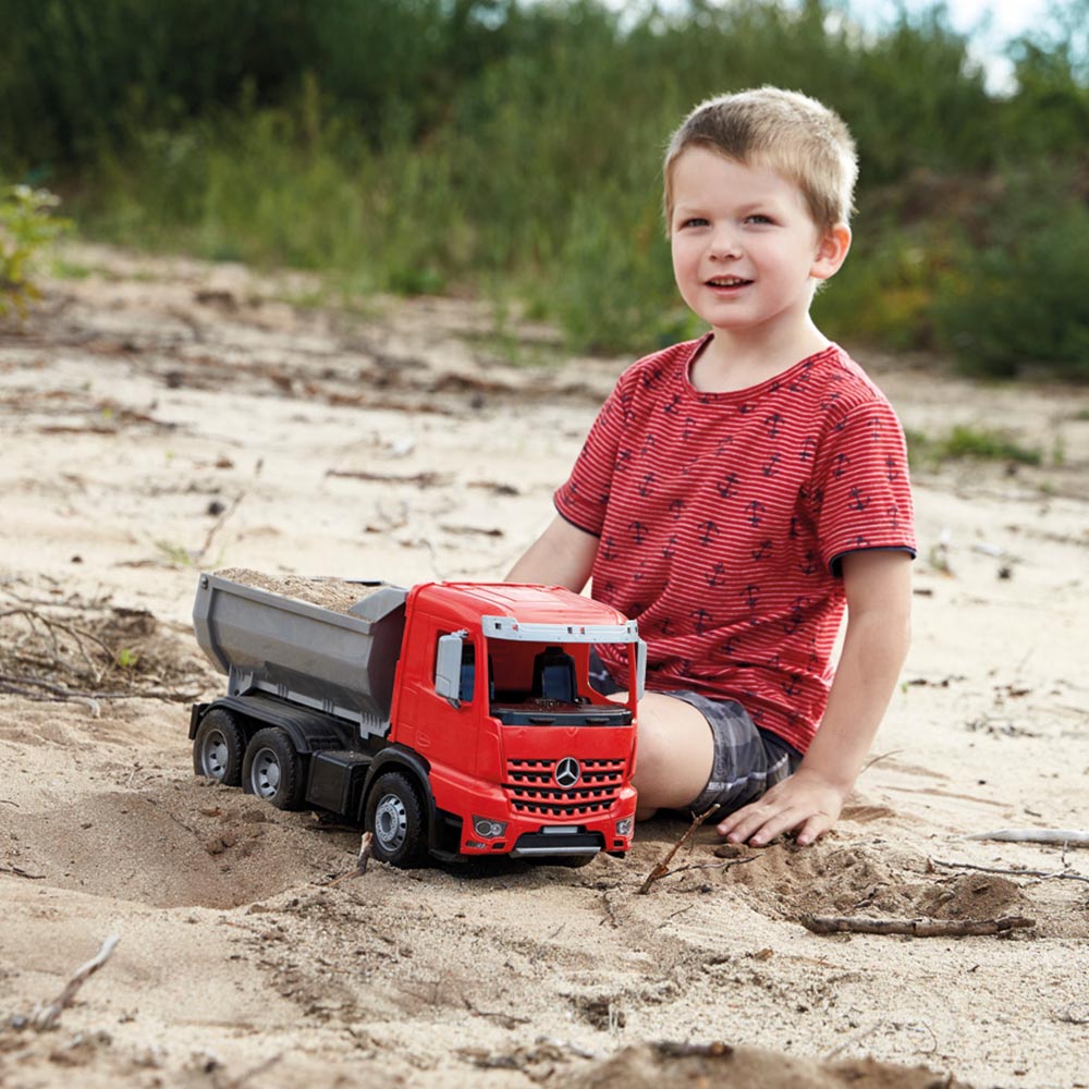 LENA Toy Dump Truck XL WORXX Mercedes Arocs Replica 45 x 19 x 24cm