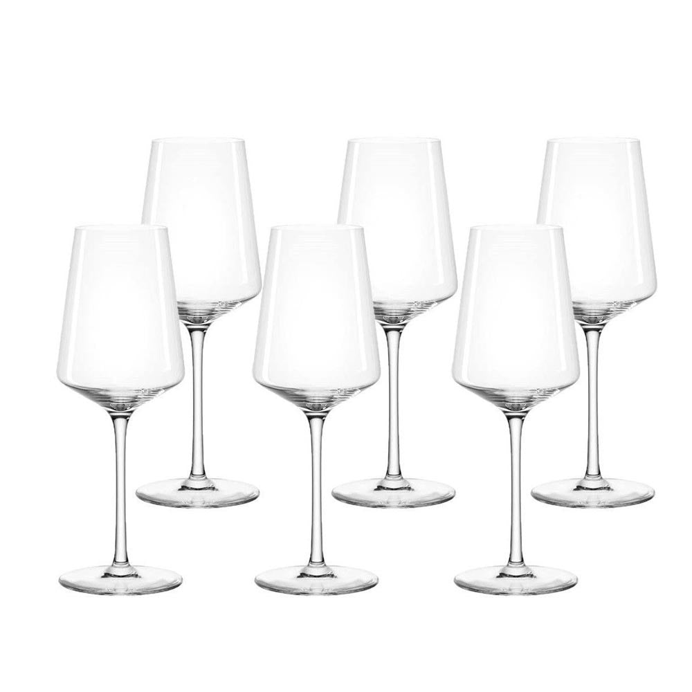 Leonardo White Wine Glasses Puccini Teqton Glass 400ml – Set Of 6