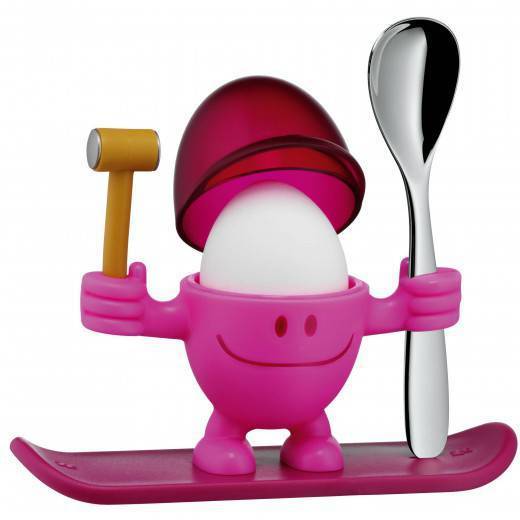 WMF McEgg Egg Cup with Spoon - Pink