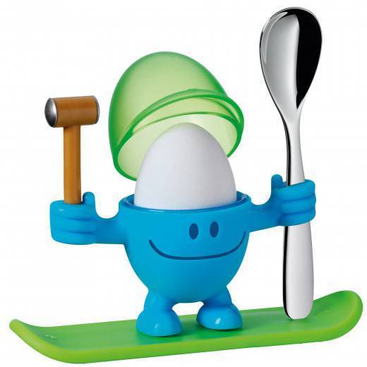 WMF McEgg Egg Cup with Spoon - Blue