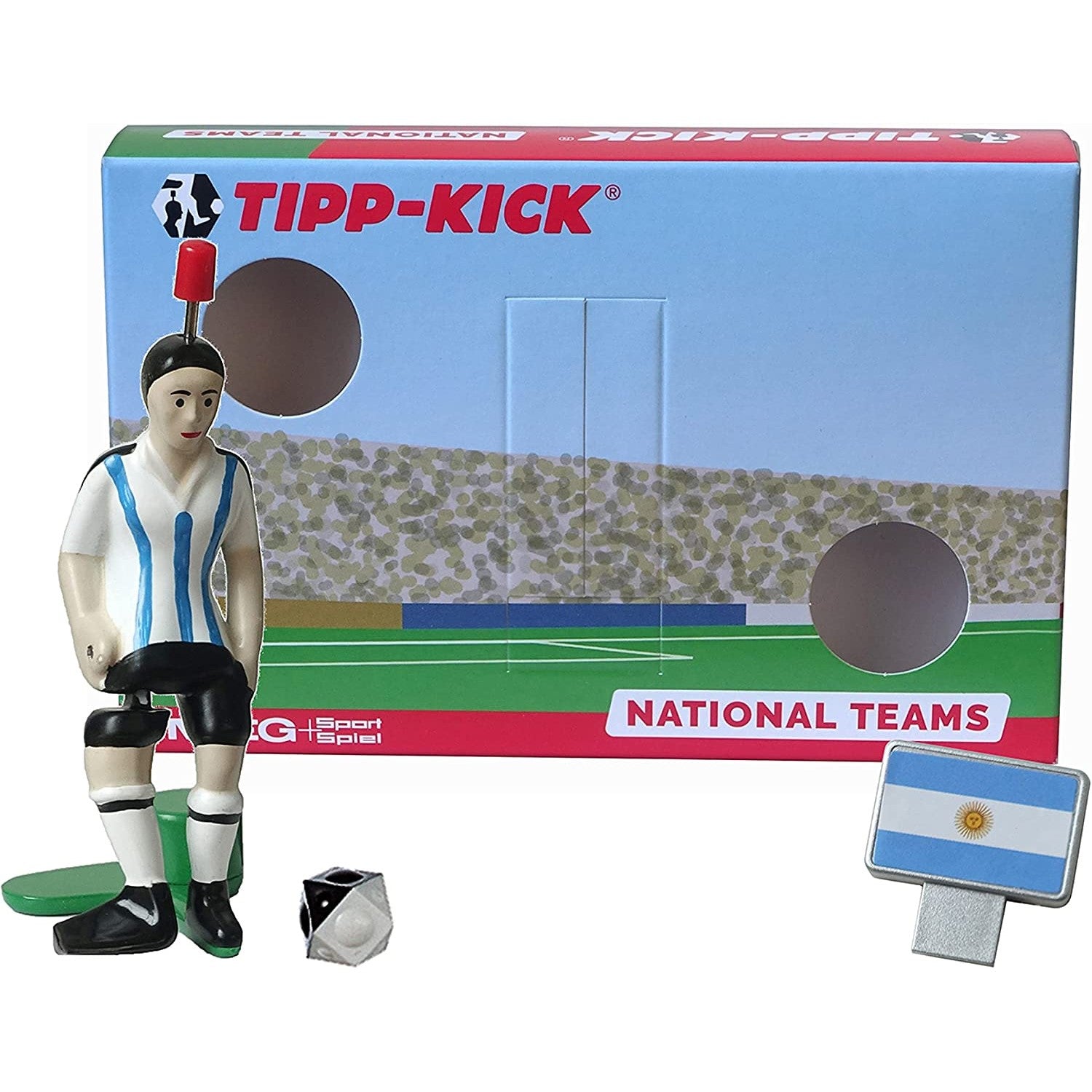 TIPP-KICK Star-Kicker, Penalty Goal Box & Anthem Sound Chip: Argentina