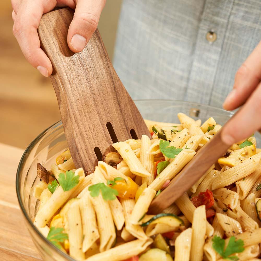 Roesle Wooden Salad Hands Servers - 2 Piece