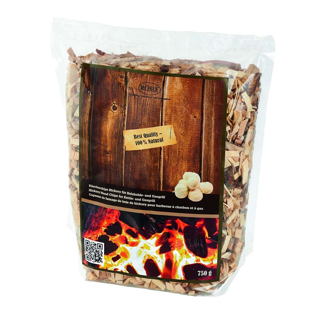 Roesle Hickory Wood Chips for Kettle and Gas Grill