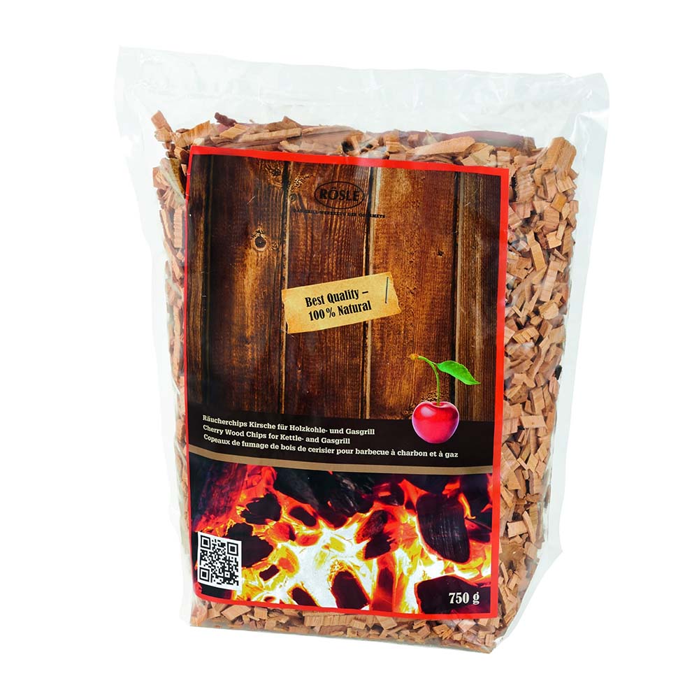 Roesle Cherry Wood Chips for Kettle and Gas Grill
