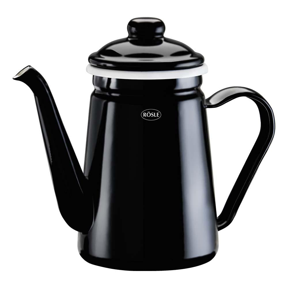 Rösle Enamelled 1,1 Litre Hot Drinks Pot for Grill
