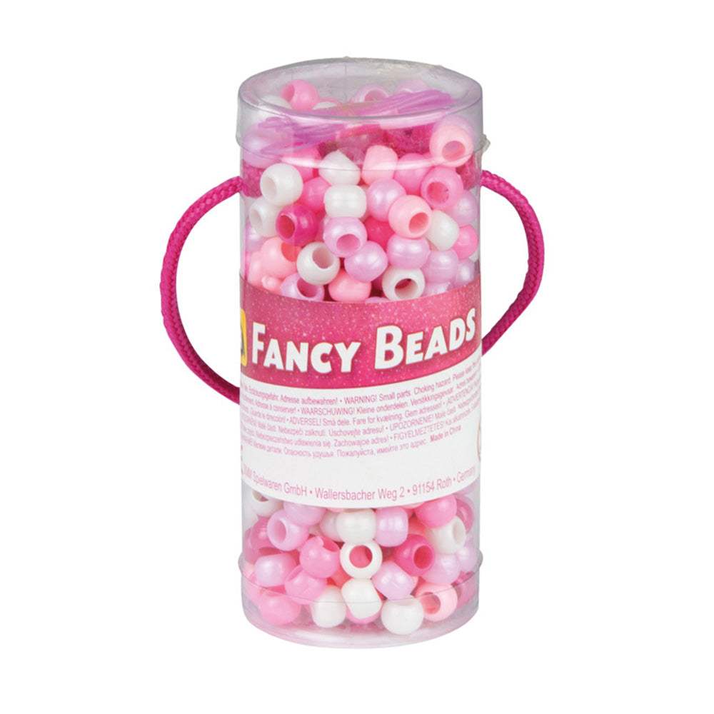 Lena Threading Beads for Jewellery, Arts & Crafts with - Pink & White Mix