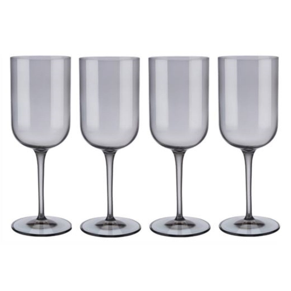 Blomus Red Wine Glasses Tinted in Smoky-Grey Fuum Set of 4