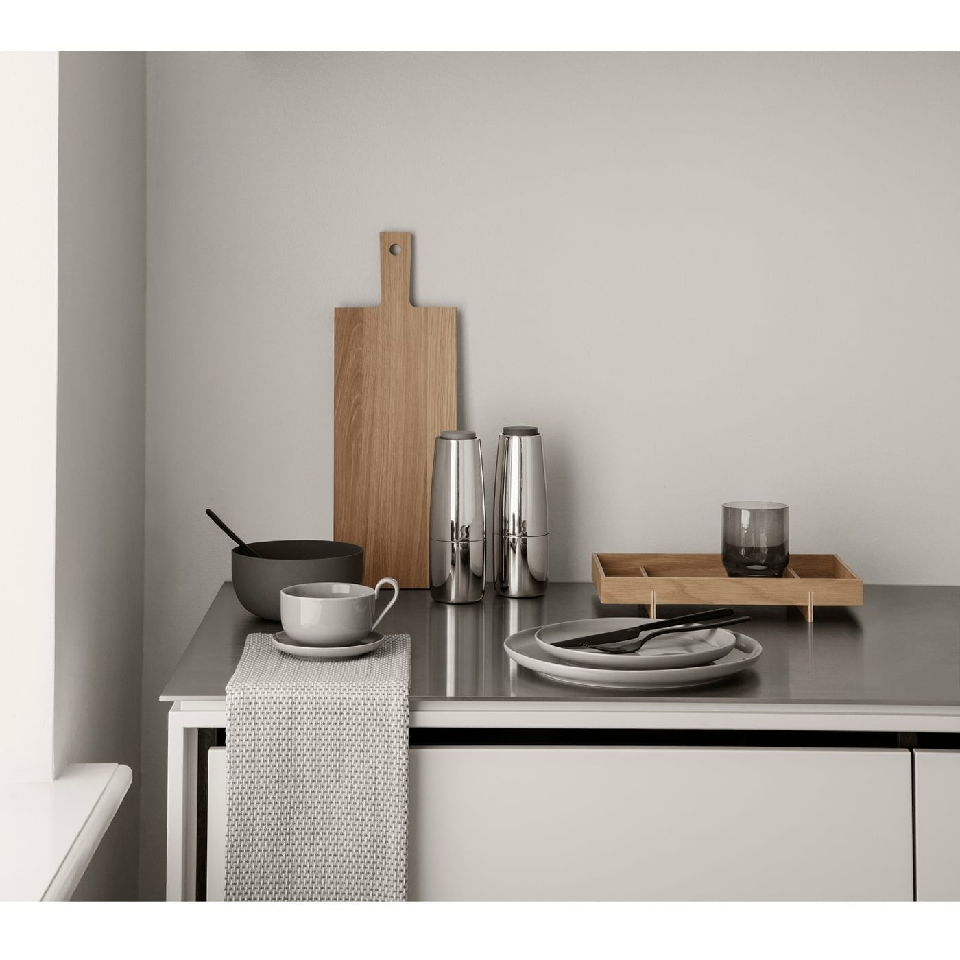 Blomus Sectioned Tray in Light Wood: Decorative & Functional ABENTO Small