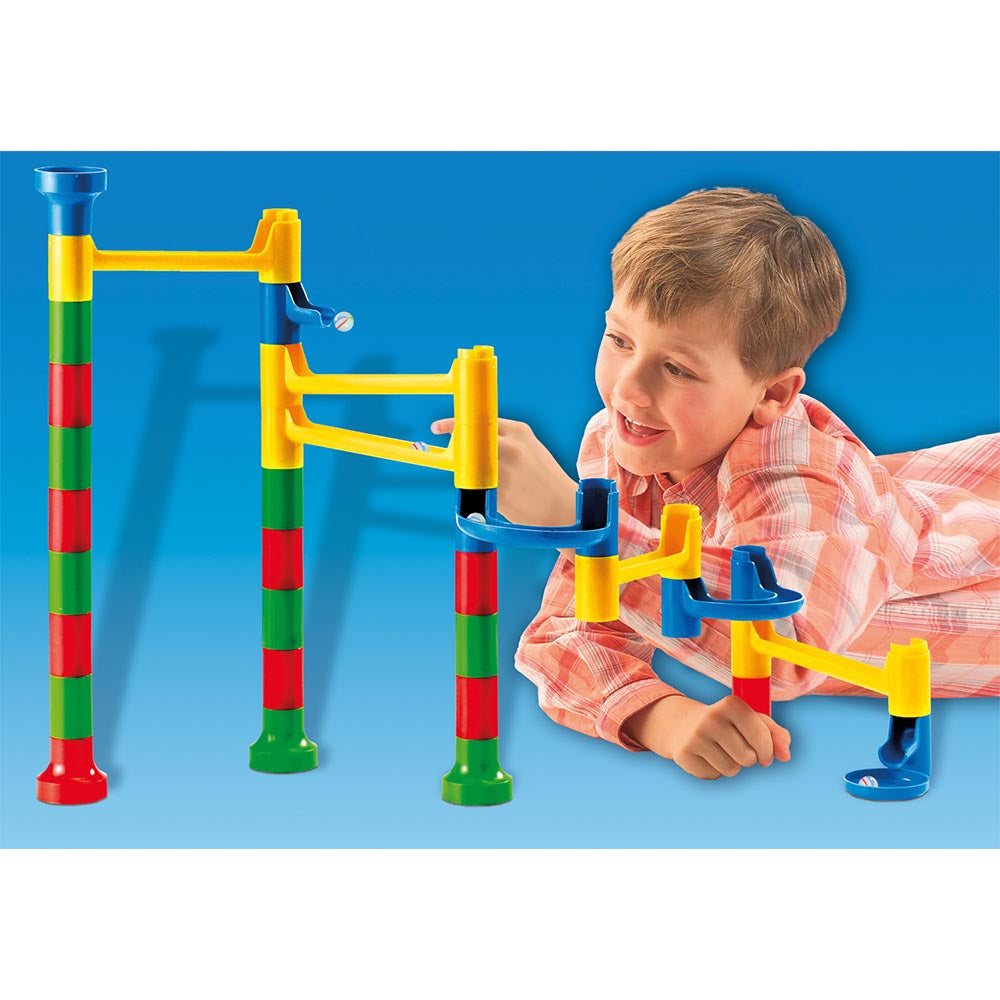 Lena Cascade Marble Run Build Your Own - 10 Marbles Included