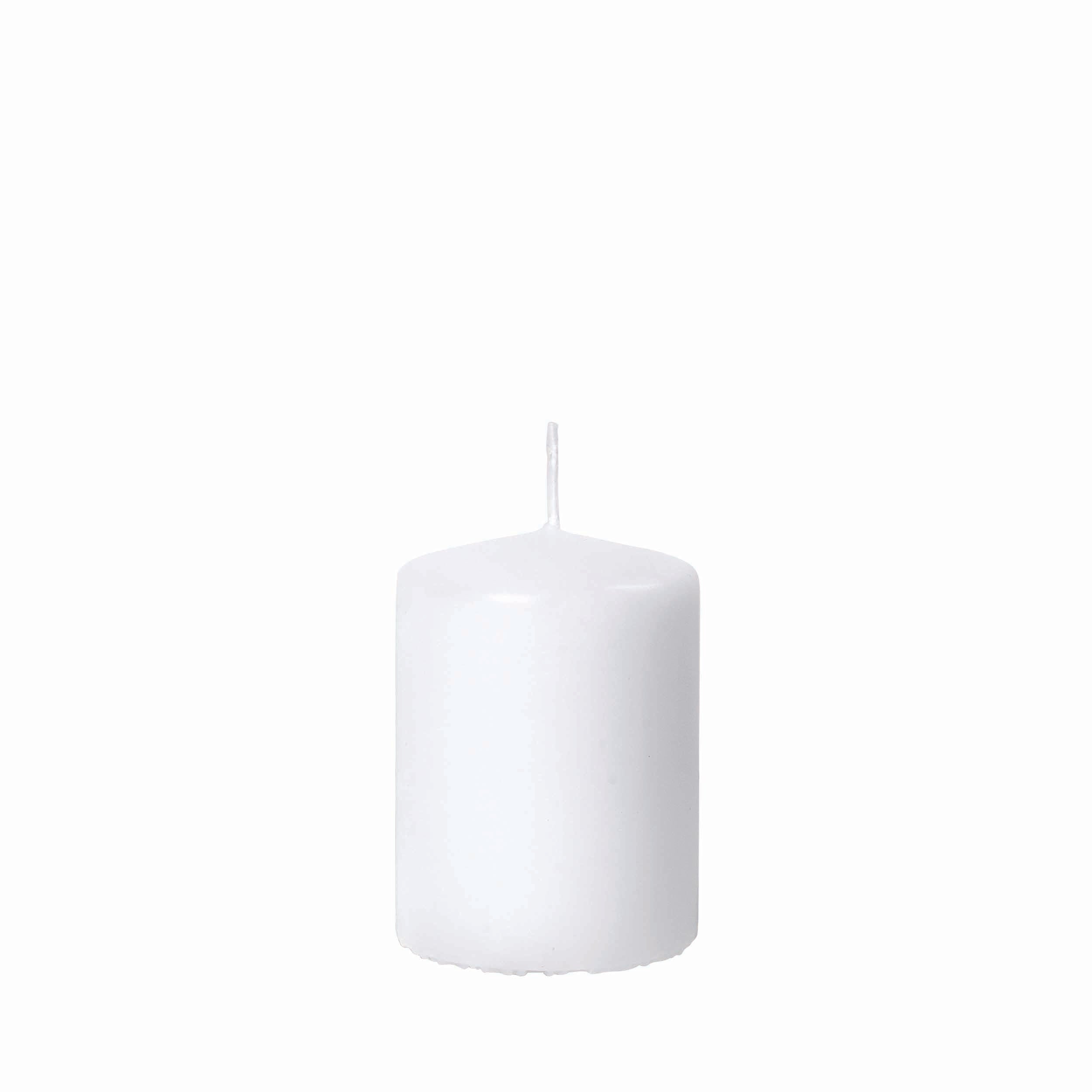 Blomus Pillar Candle: Height 8cm, Diameter 6cm, 22hr Burn Time NERO