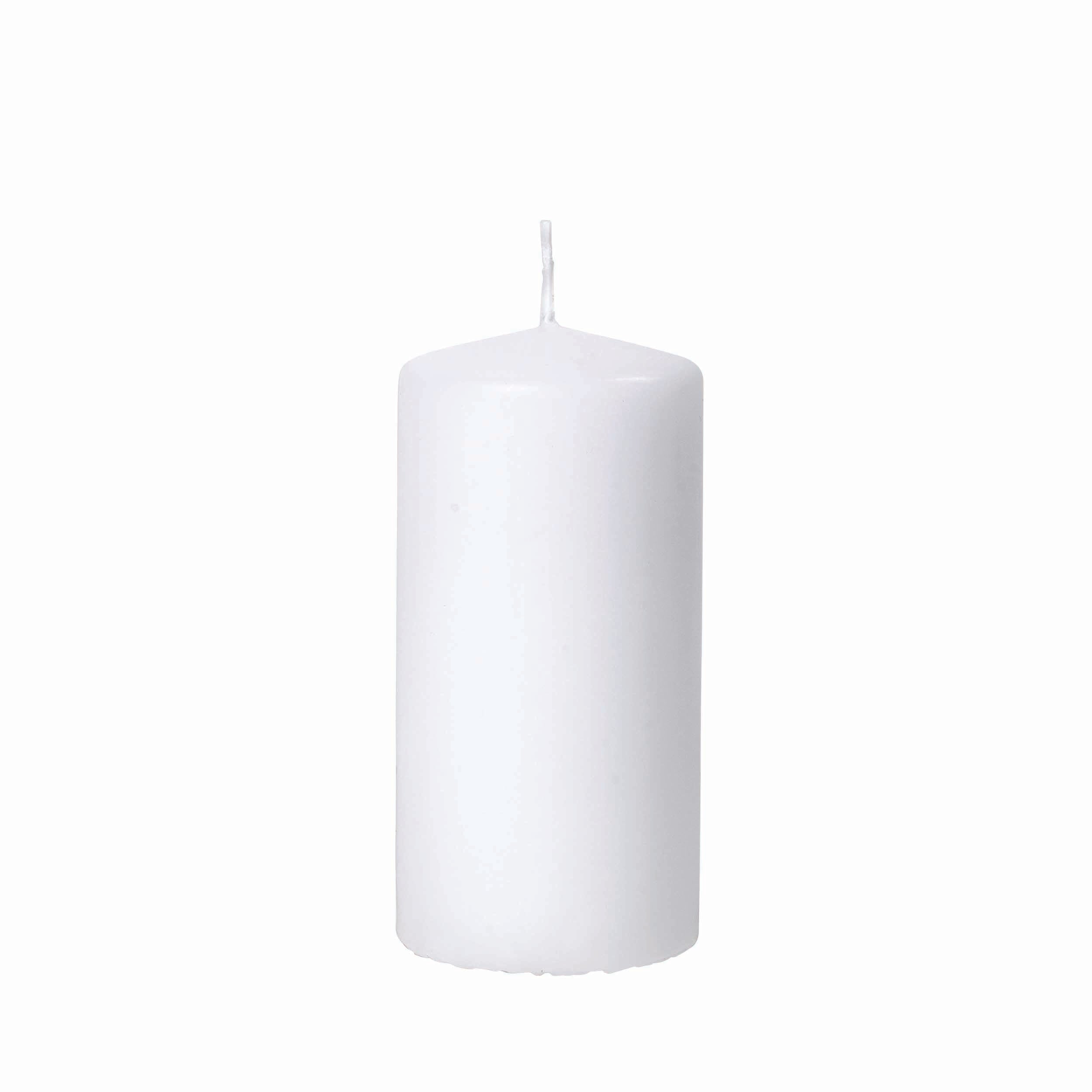 Blomus Pillar Candle: Height 12cm, Diameter 6cm, 33hr Burn Time NERO