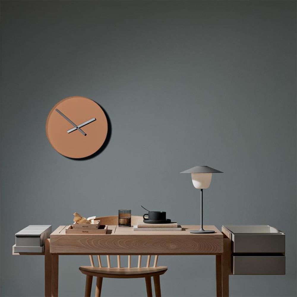 Blomus RIM Wall Clock 40cm - Indian Tan & Nomad
