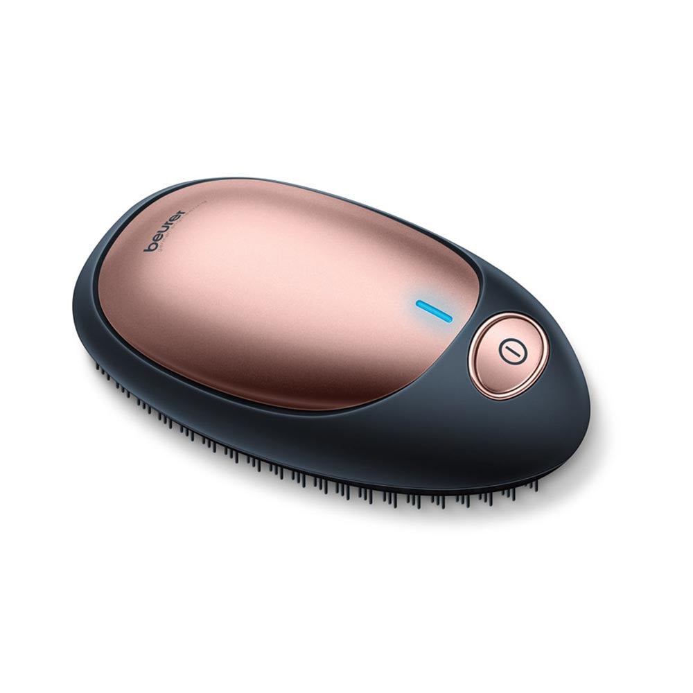 Beurer HT 10 Detangling Brush with Ion Technology. Handbag Size & Portable. Black & Rose