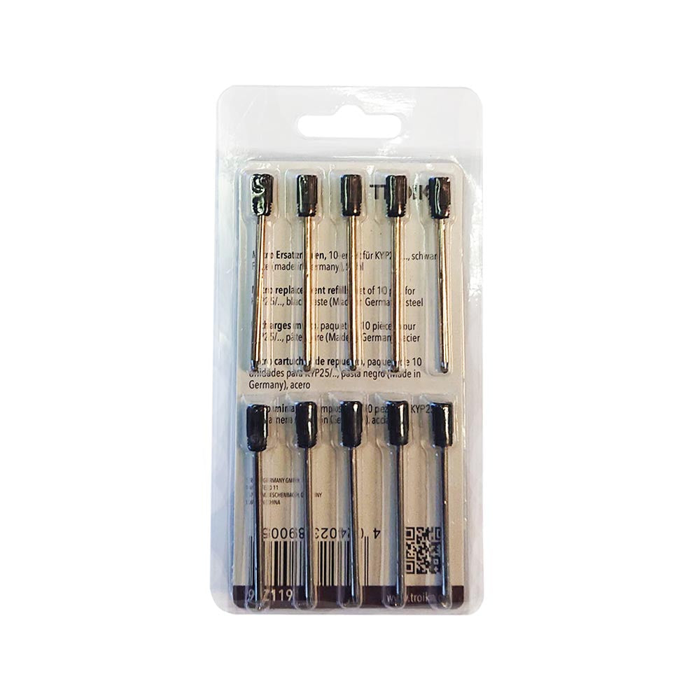 TROIKA Ink Refill: Mini 4cm Refill for TROIKA Micro Ballpoint Keyring Pens: Set of 10