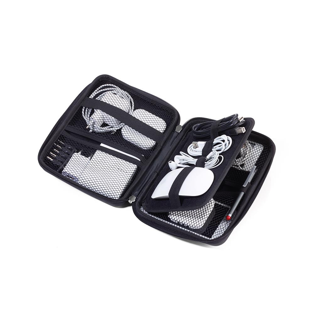 TROIKA Organiser Case with Zip ALLES IN ORDNUNG – Black