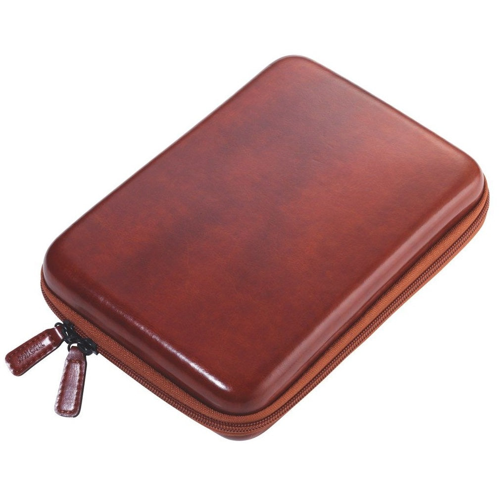 TROIKA Organiser Travel Case with Zipper BROWN TRAVEL CASE