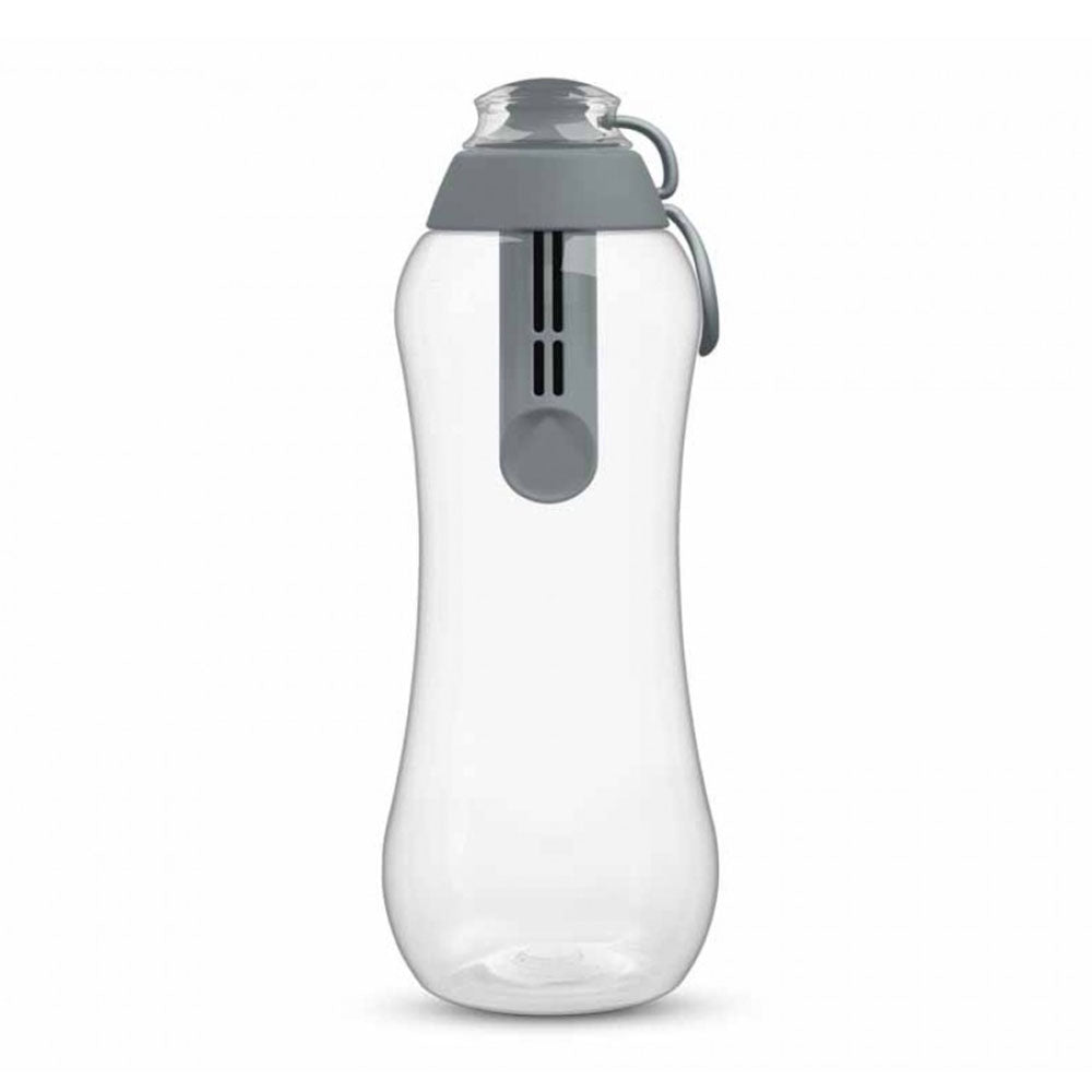 PearlCo Water Filter bottle including 1 filter cartridge 700ml – Grey