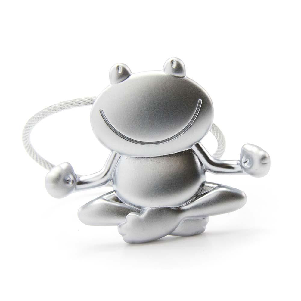 TROIKA Keyring with Yoga Frog OHMM