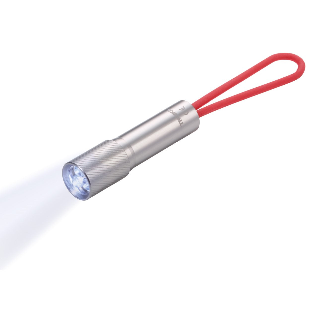 TROIKA Flashlight TURN ME ON – Titanium Grey and Red