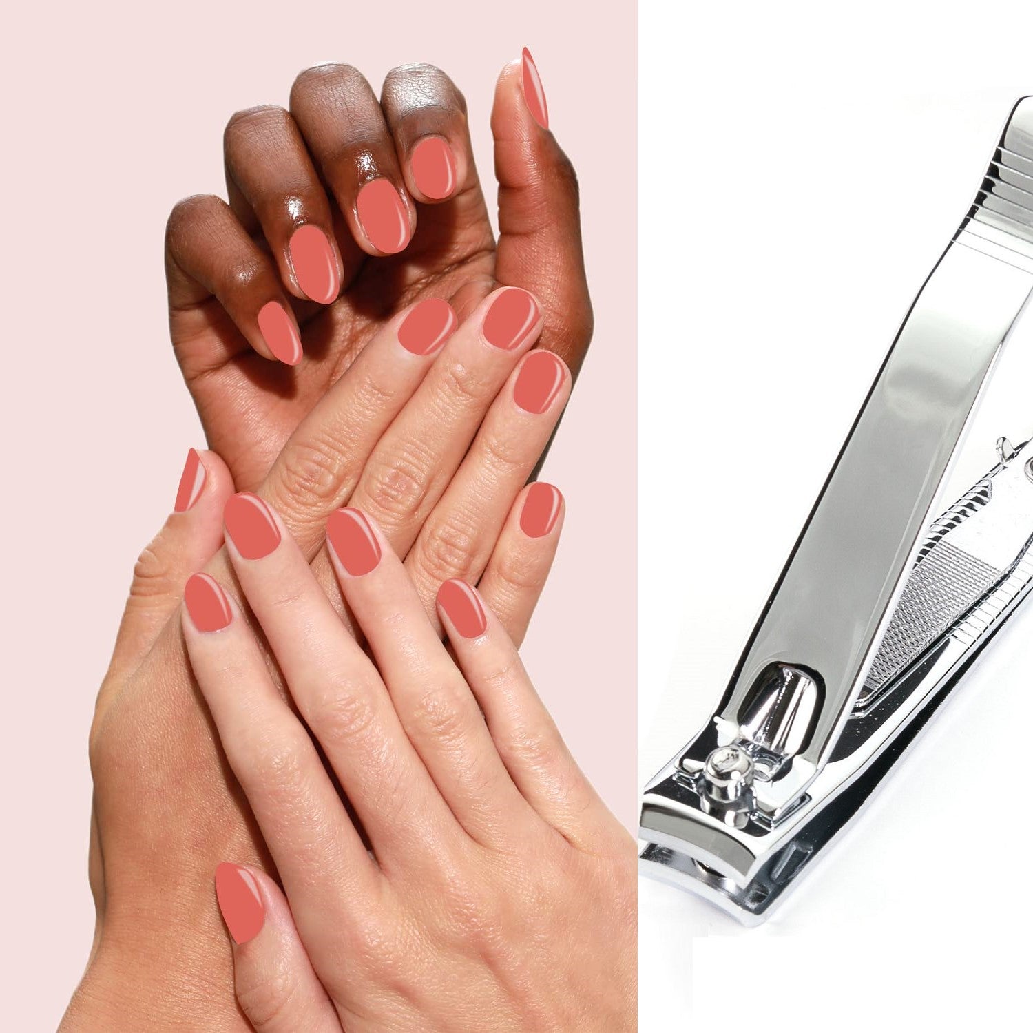 Kellermann 3 Swords Manicure & Pedicure Set | P-Savanna Touch | 12-Pieces | Beige Zipped Case with White Spots