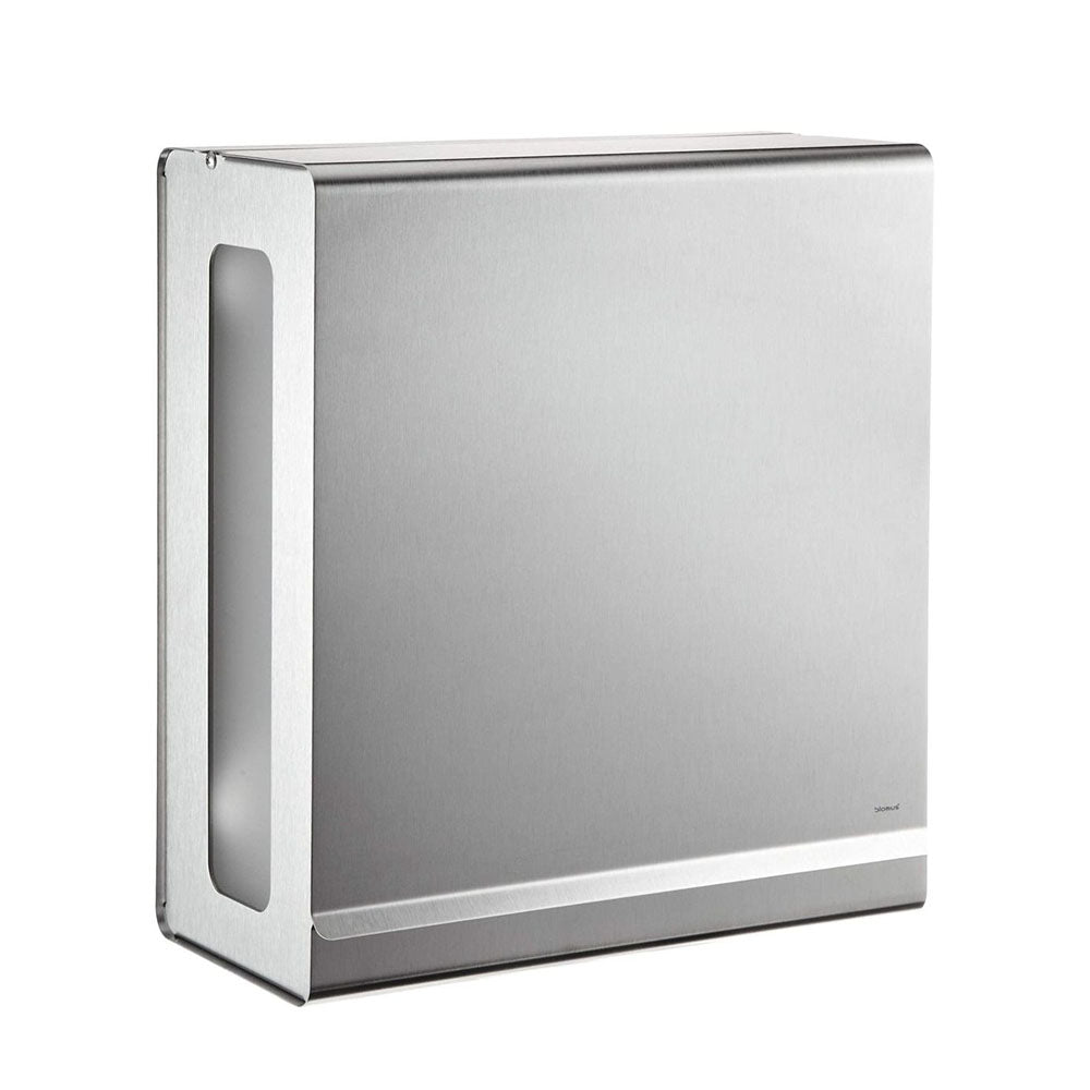 Blomus Wall Mounted Paper Towel Dispenser for C-Fold Towels: NEXIO Range - Matt Silver Stainless-Steel